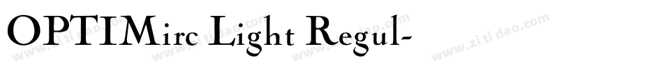 OPTIMirc Light Regul字体转换